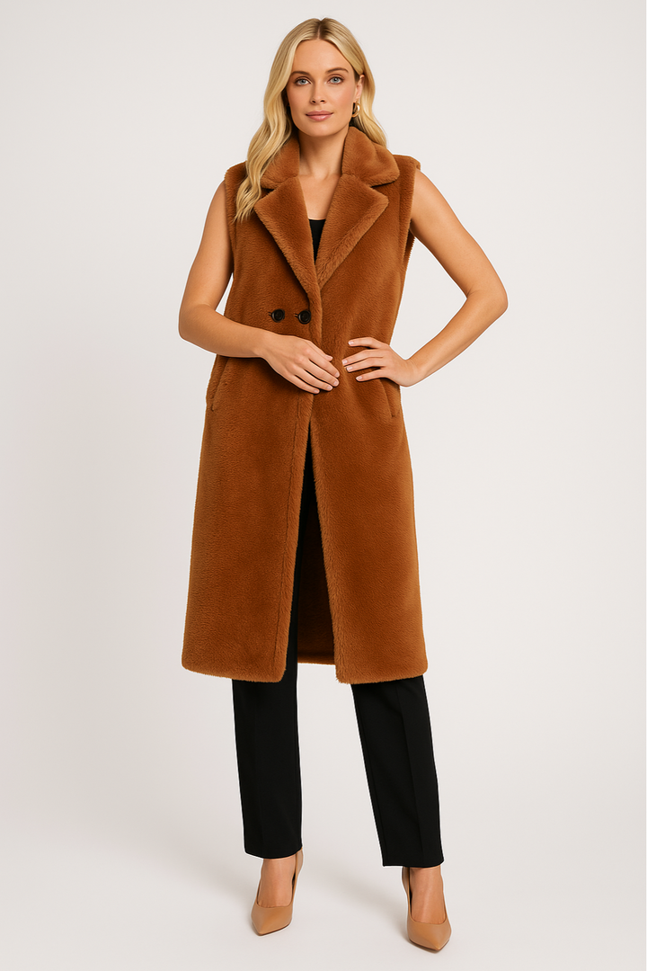 Women’s Sleeveless Teddy Jacket