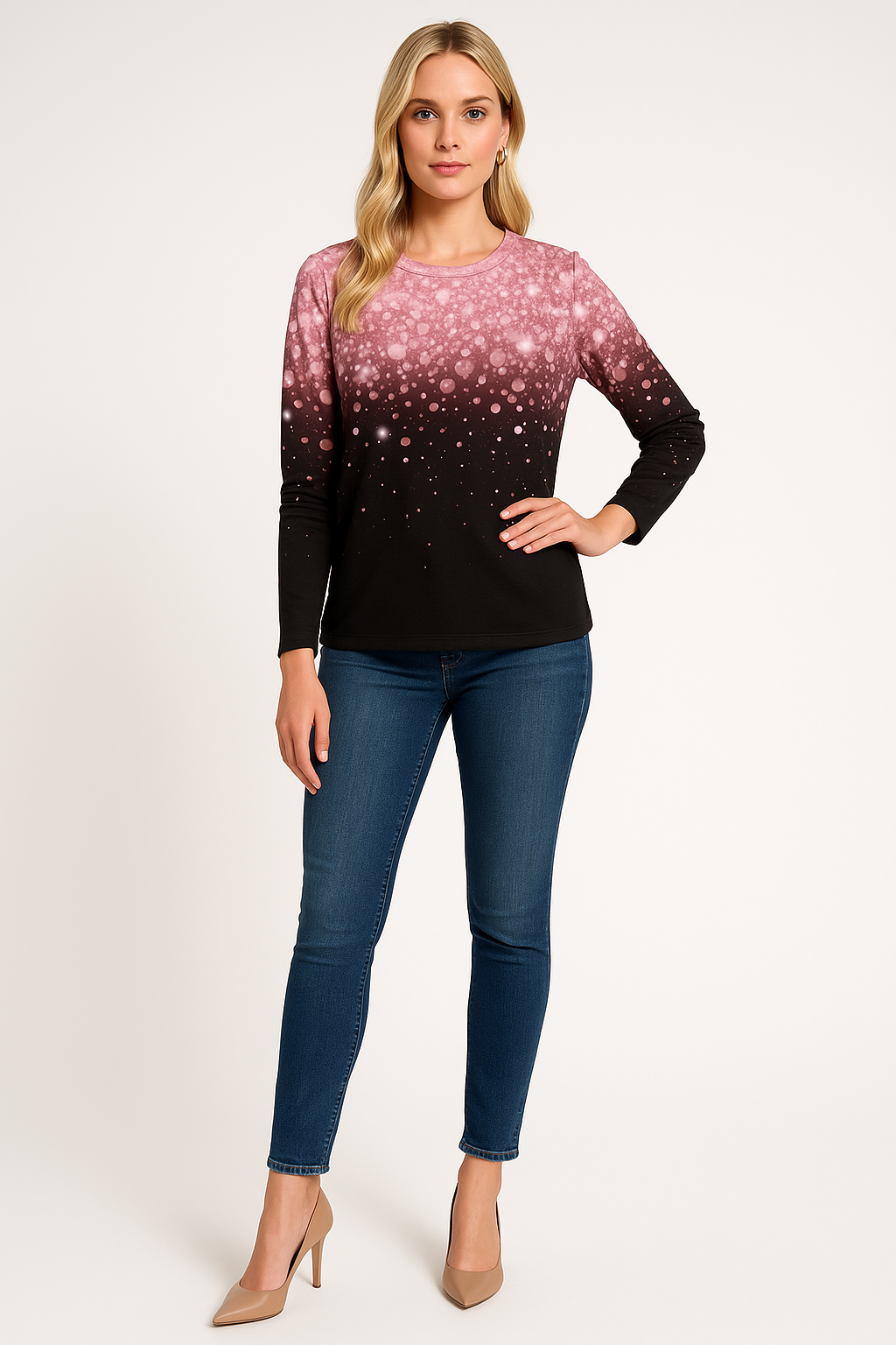 Women's Snowflake Knit Sweater