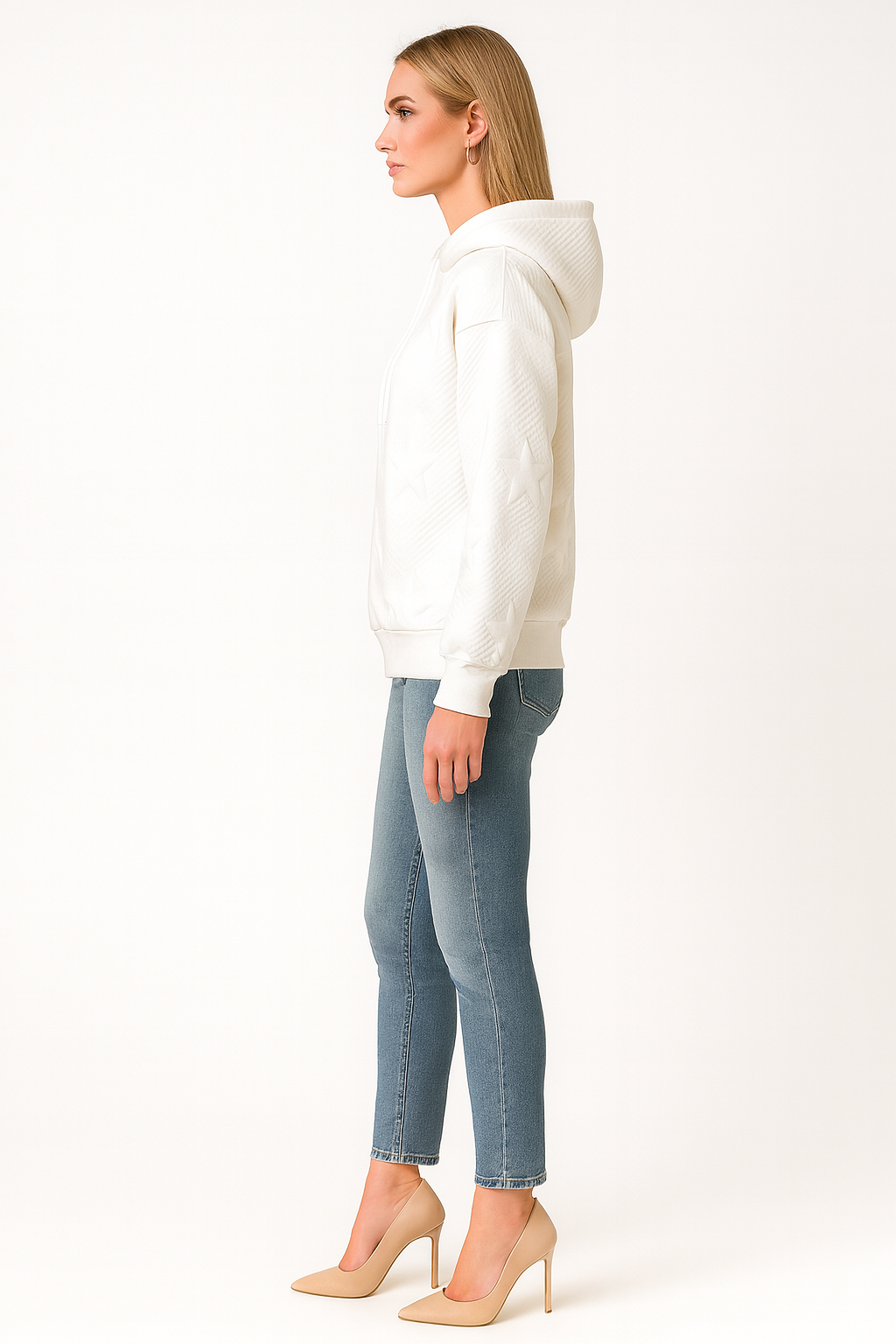 Women’s Starry Texture Oversized Hoodie