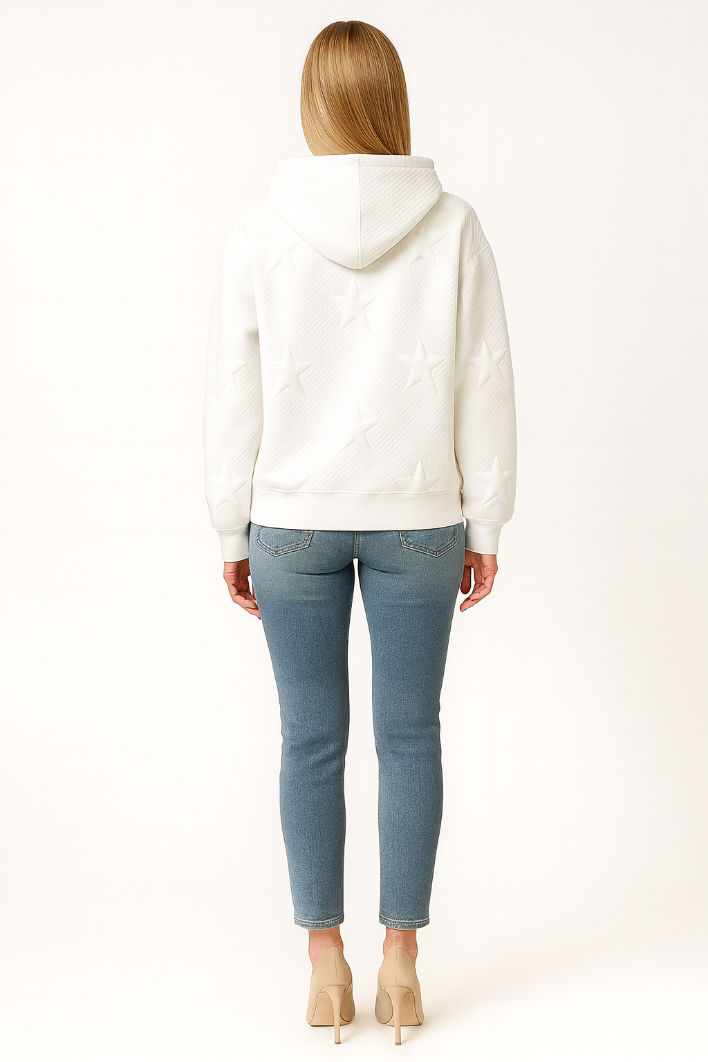 Women’s Starry Texture Oversized Hoodie