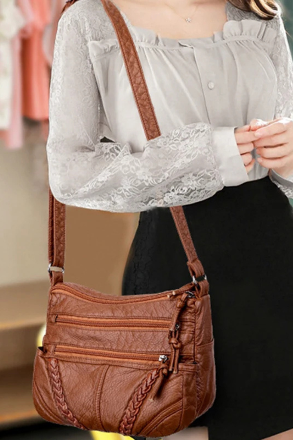 Women's Stylish Leather Crossbody Bag