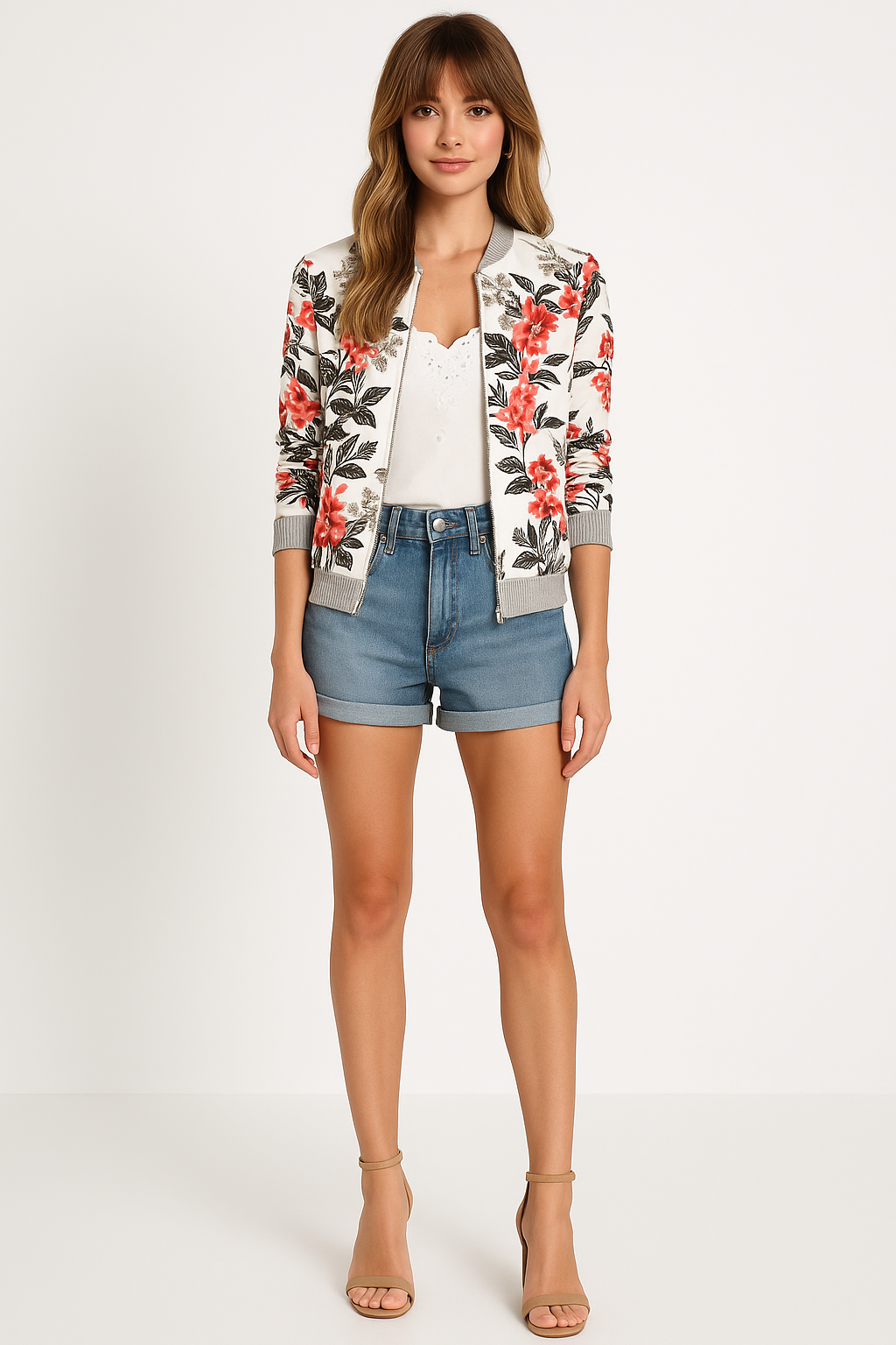 Women's Sustainable Floral Print Coat