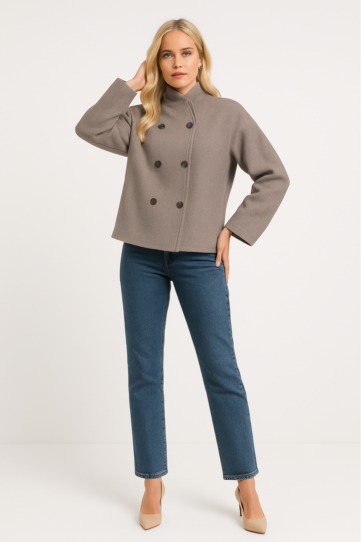 Women's Tailored Double-Breasted Winter Coat