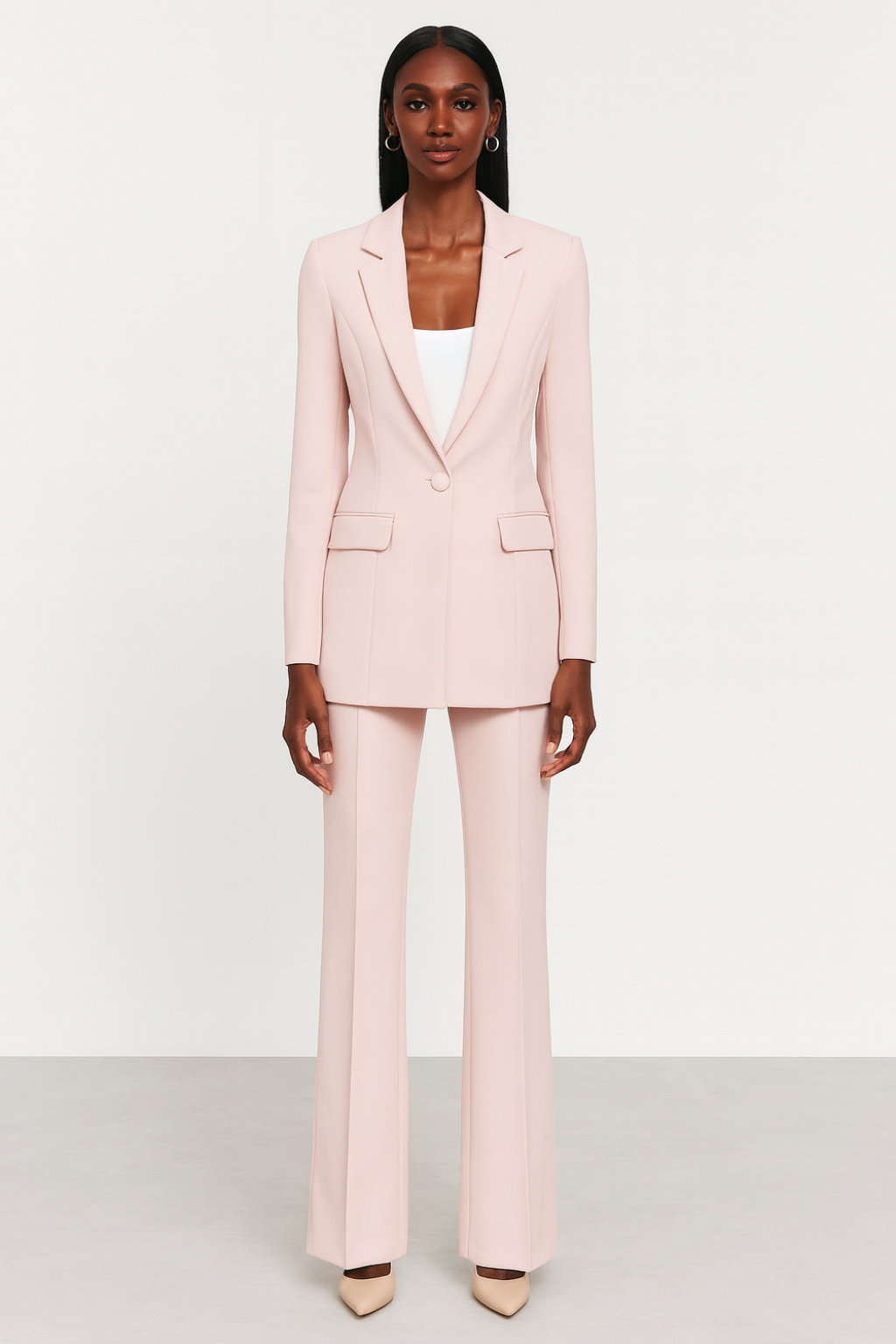 Women's Two-Piece Blazer and Trousers Suit