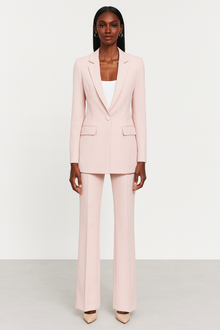 Women's Two-Piece Blazer and Trousers Suit