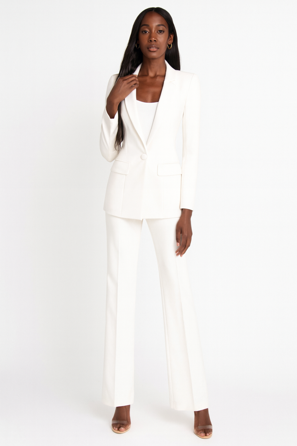 Women's Two-Piece Blazer and Trousers Suit