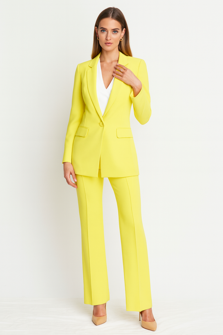 Women's Two-Piece Blazer and Trousers Suit