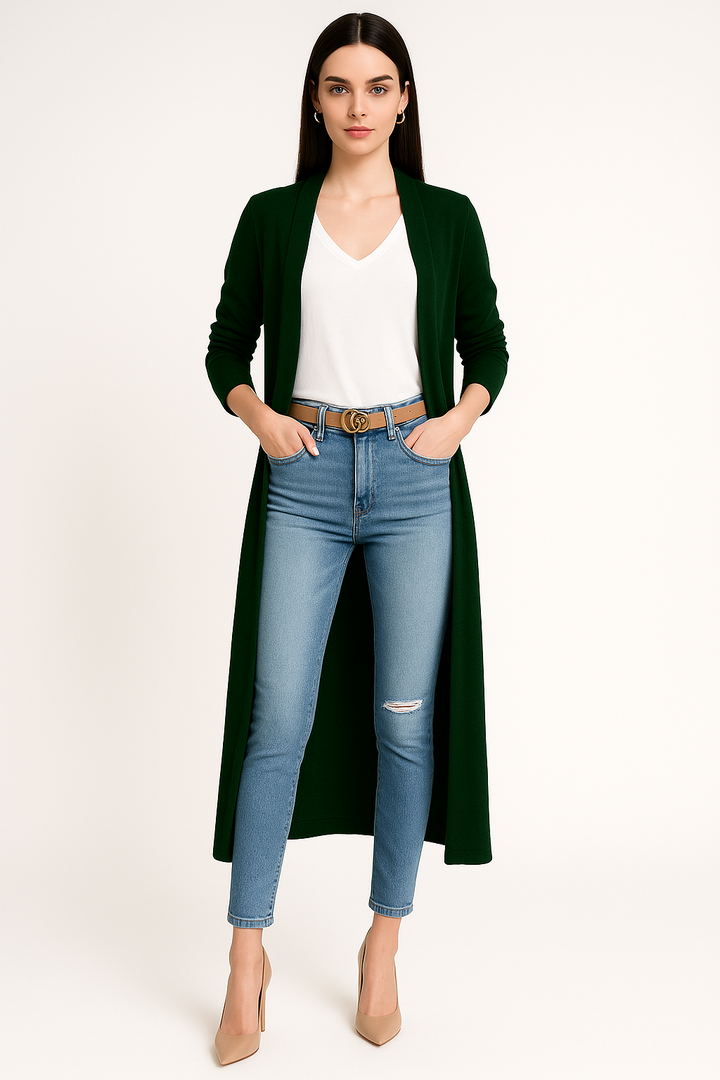 Women's Velvet Duster Cardigan