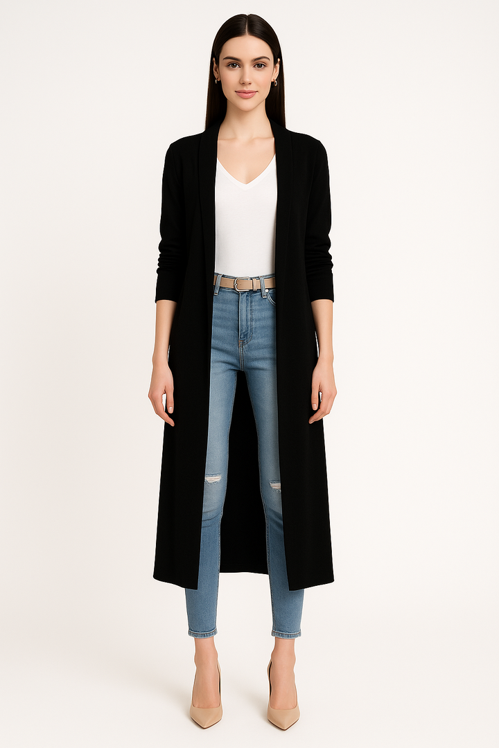 Women's Velvet Duster Cardigan
