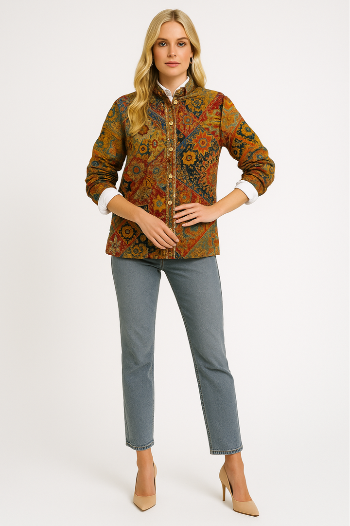 Women’s Vintage Patchwork Cardigan