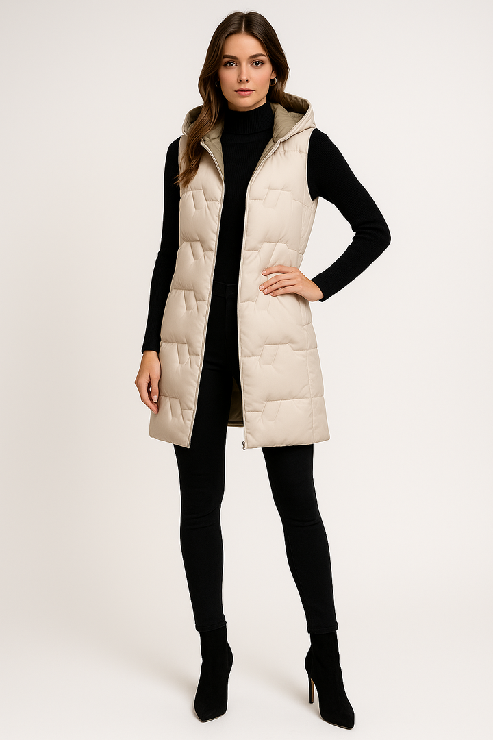 Women's Warm Hooded Vest