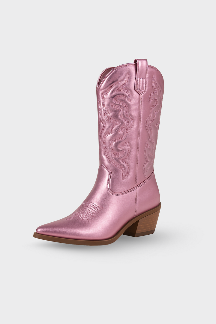 Women’s Western Stitching Mid-Calf Cowboy Boots