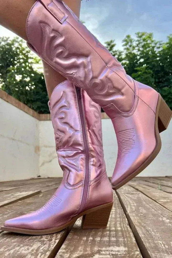 Women’s Western Stitching Mid-Calf Cowboy Boots