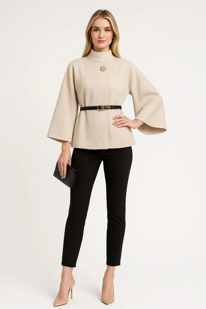 Women’s Belted Cape Coat