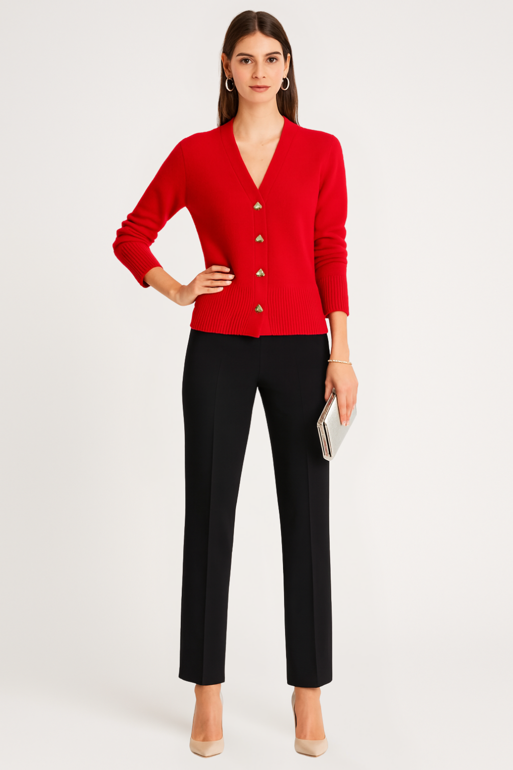 Women's Button-Up Knit Cardigan