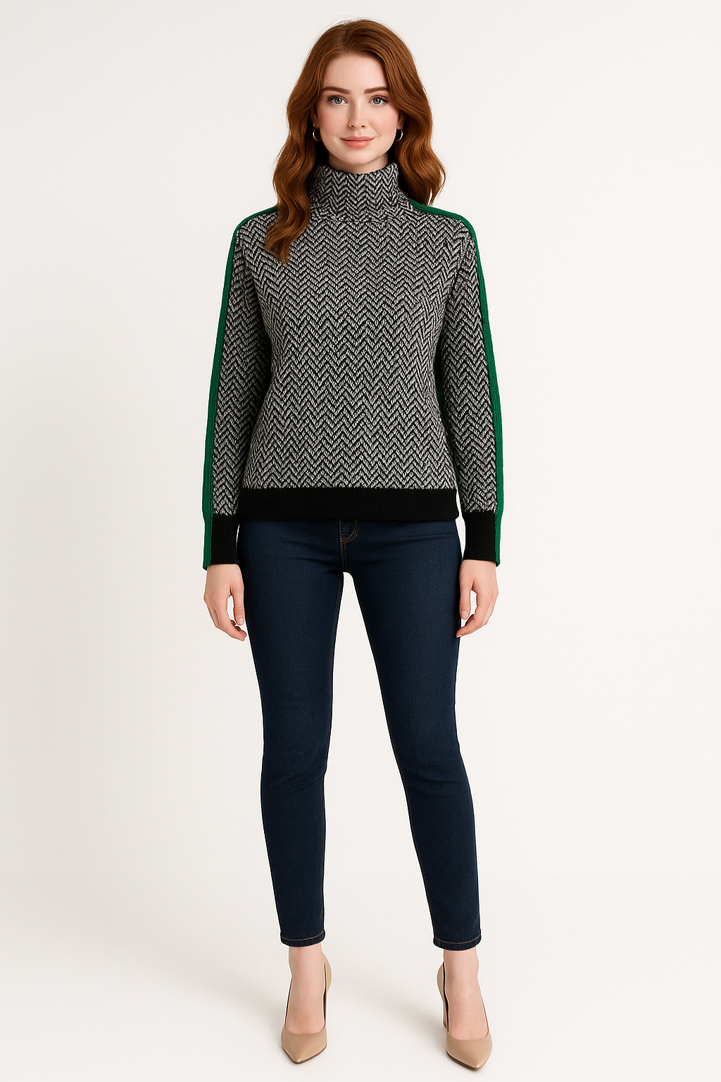 Women's Chevron Pattern Sweater