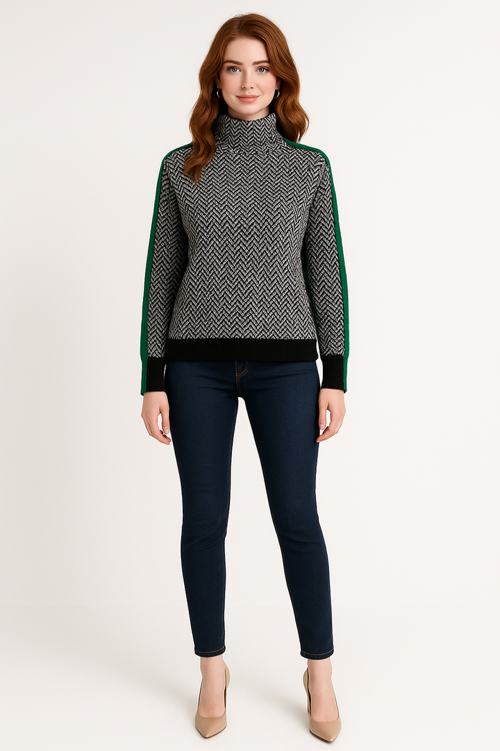 Women's Chevron Pattern Sweater