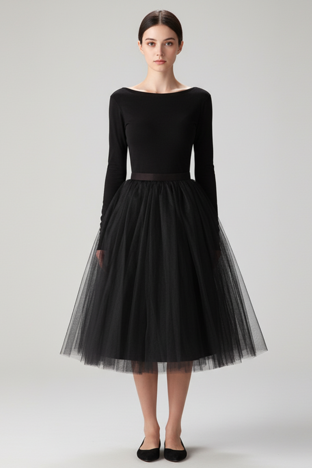 Women’s Classic Tulle Midi Skirt