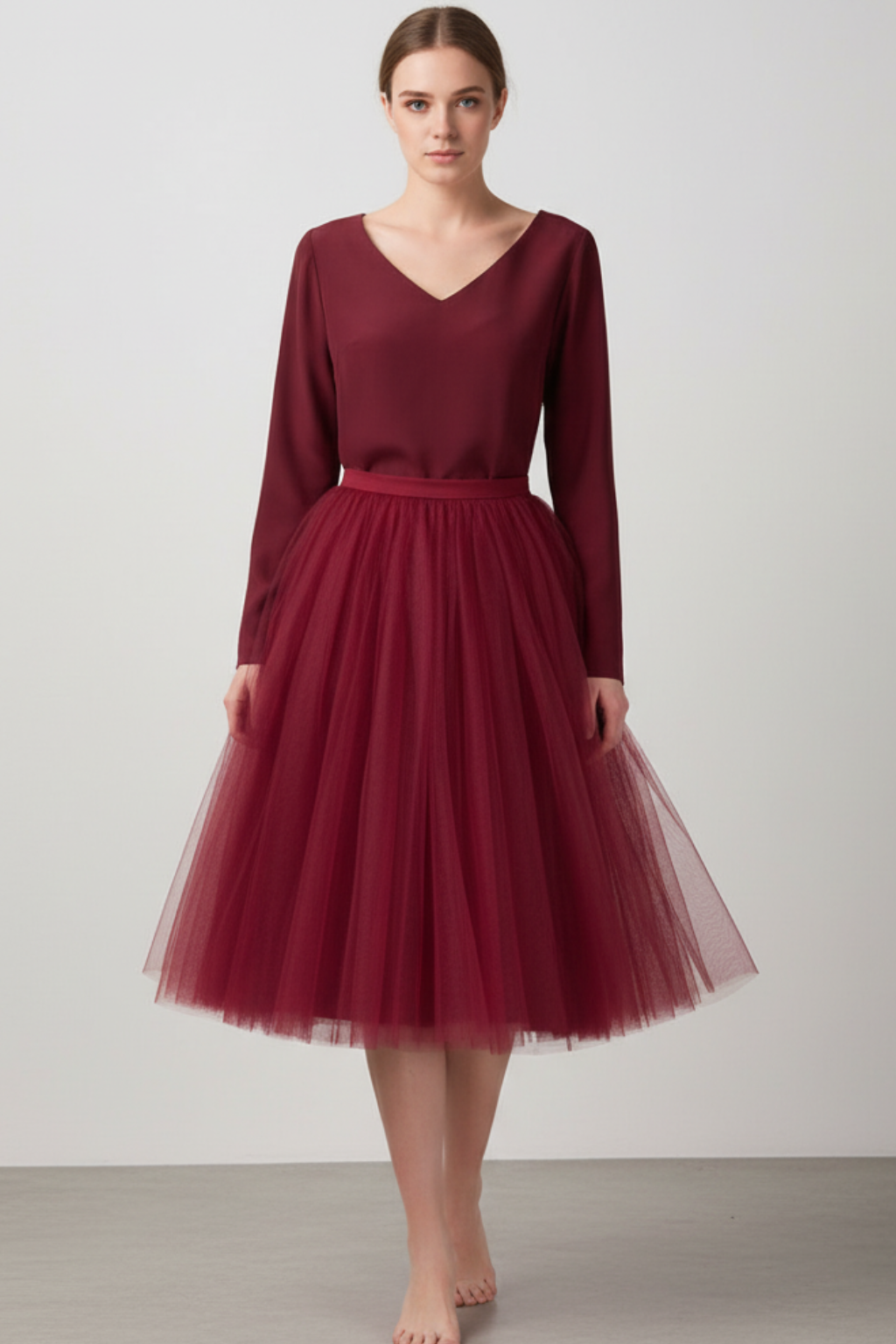 Women’s Classic Tulle Midi Skirt