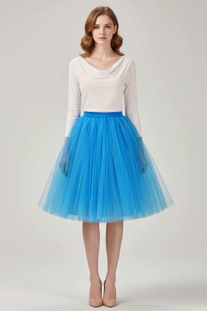 Women’s Classic Tulle Midi Skirt