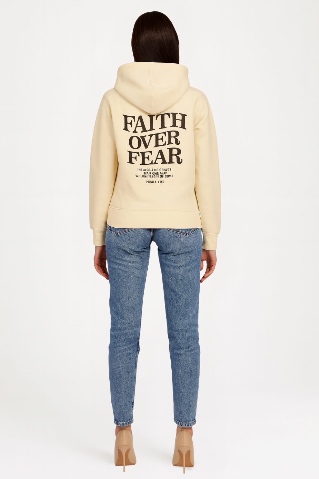 Women’s Cozy Faith Over Fear Oversized Hoodie