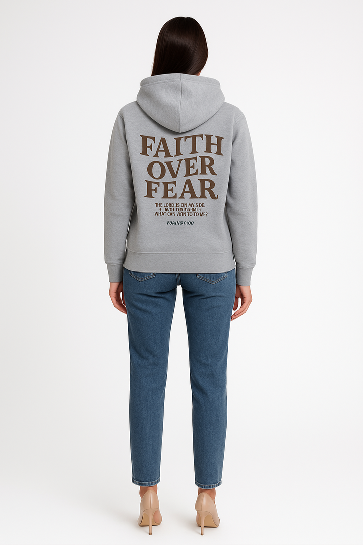 Women’s Cozy Faith Over Fear Oversized Hoodie