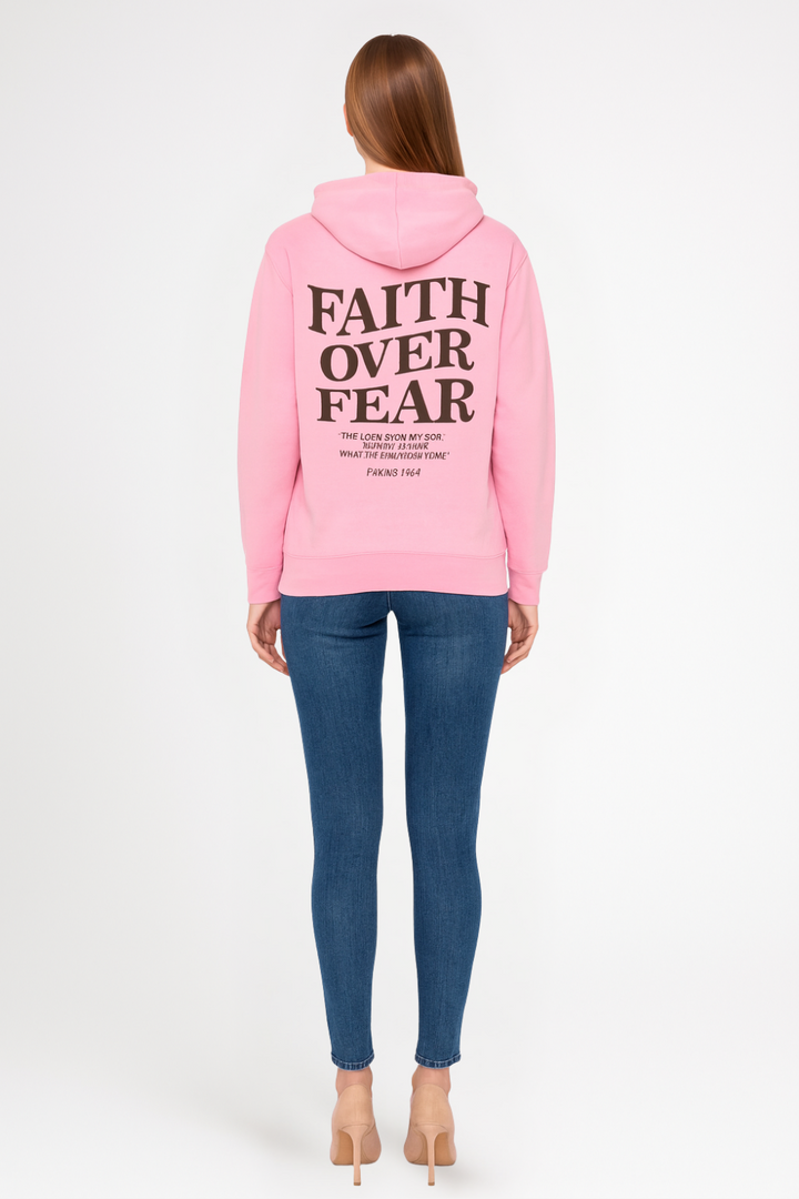 Women’s Cozy Faith Over Fear Oversized Hoodie