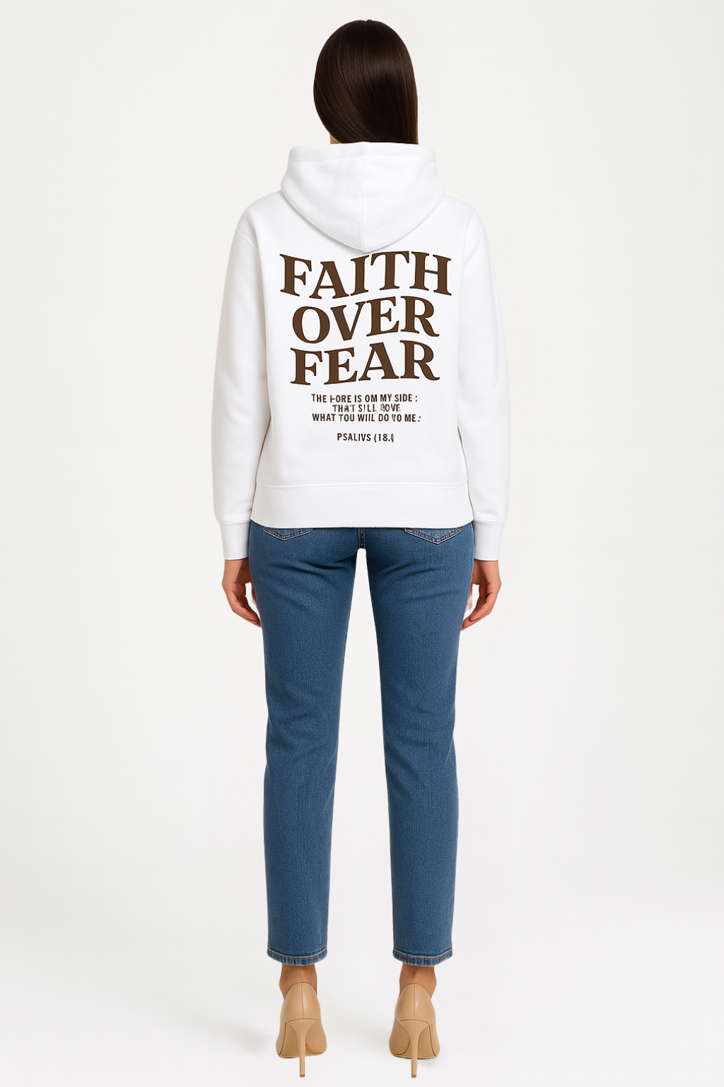 Women’s Cozy Faith Over Fear Oversized Hoodie