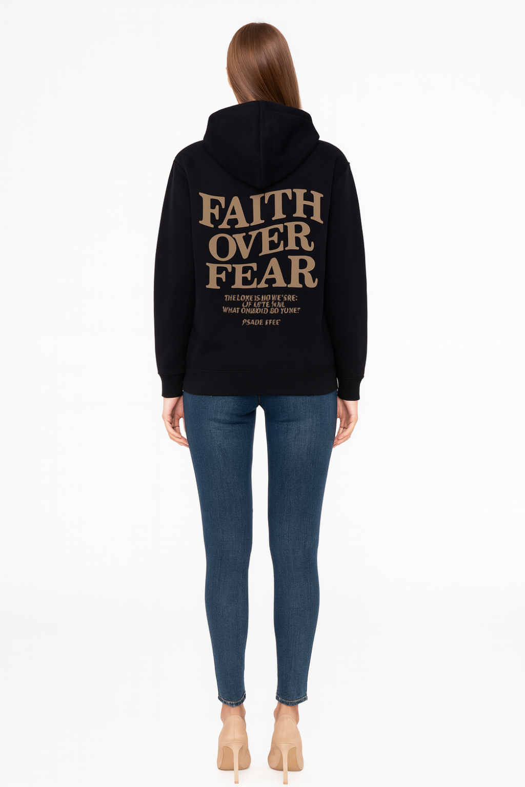 Women’s Cozy Faith Over Fear Oversized Hoodie