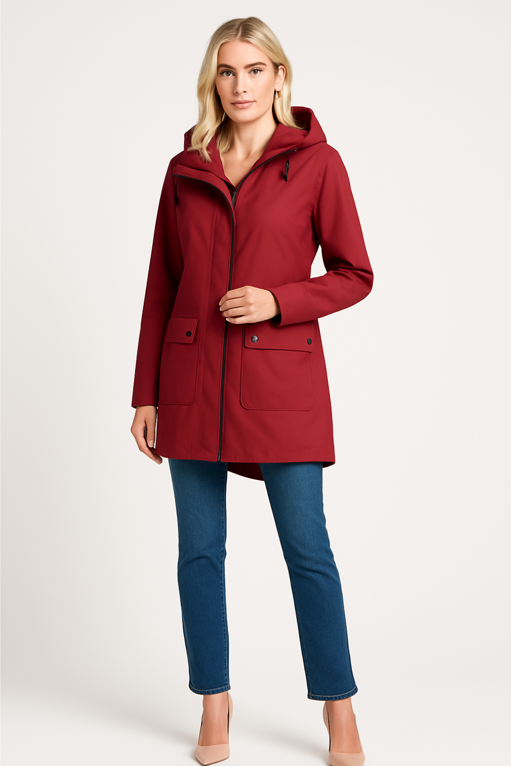 Women’s Lightweight Hooded Rain Jacket