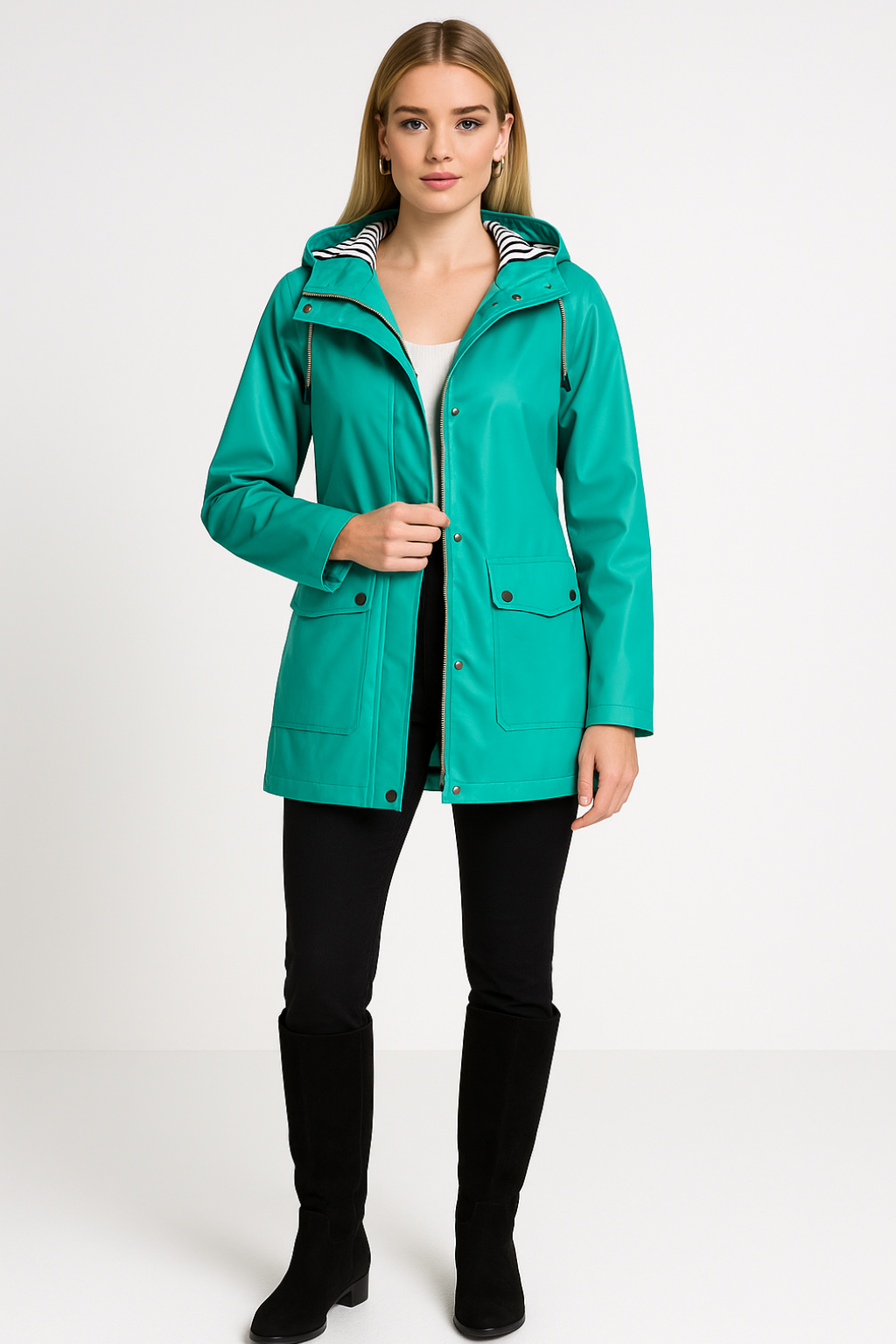 Women’s Lightweight Rain Jacket with Hood