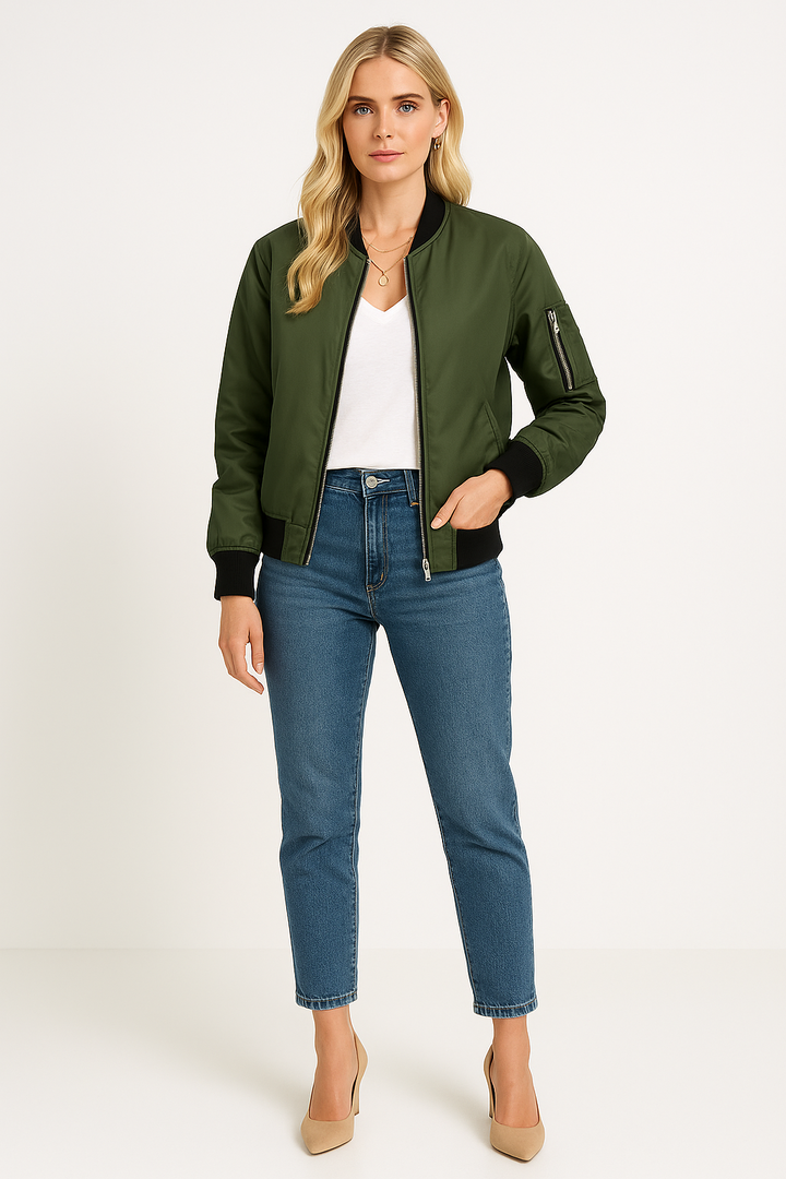 Women’s Long Sleeve Bomber Jacket