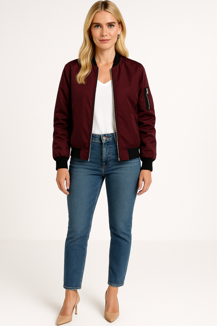 Women’s Long Sleeve Bomber Jacket
