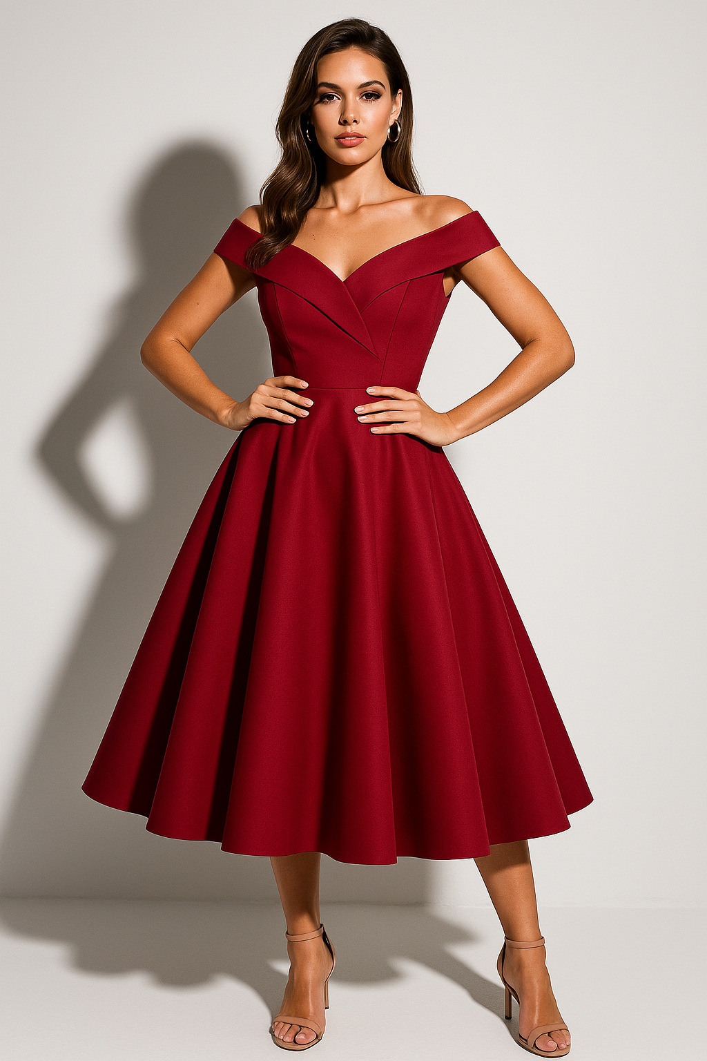 Women’s Off-Shoulder Midi Dress