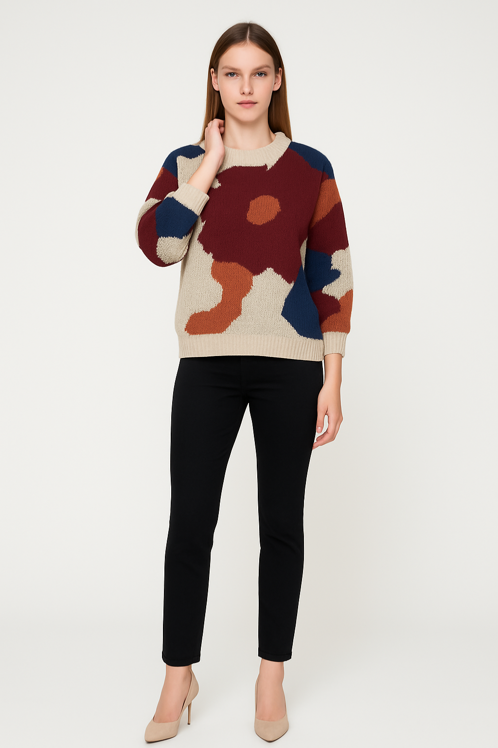 Women’s Patterned Knit Sweater