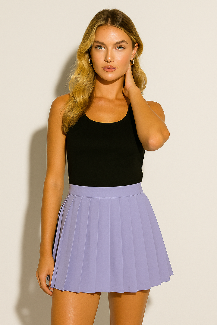 Women’s Pleated A-Line Mini Skirt
