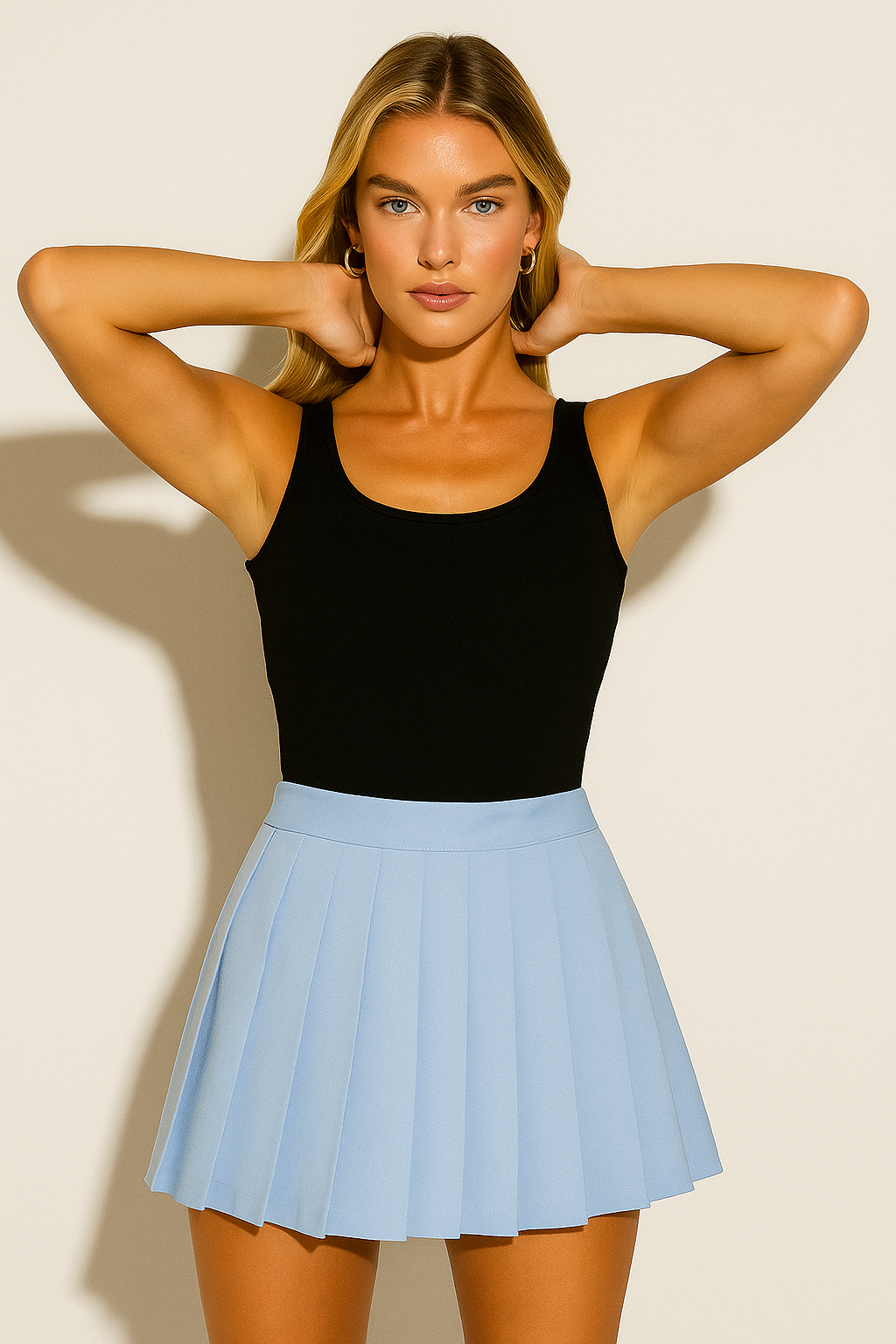 Women’s Pleated A-Line Mini Skirt