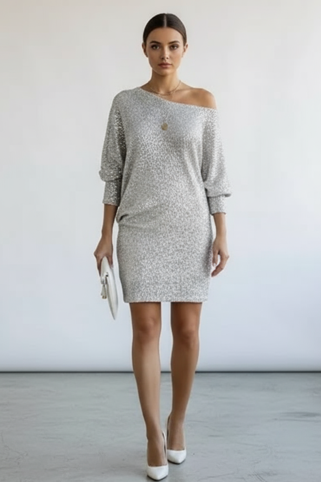 Women’s Sequin Evening Midi Dress