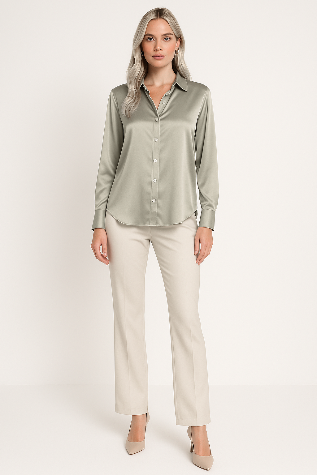 Women's Sophisticated Button-Down Blouse
