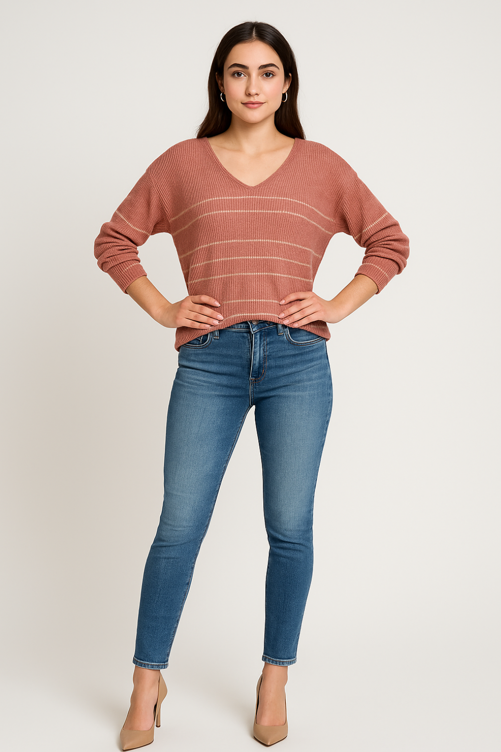 Women’s Striped Comfortable Sweater