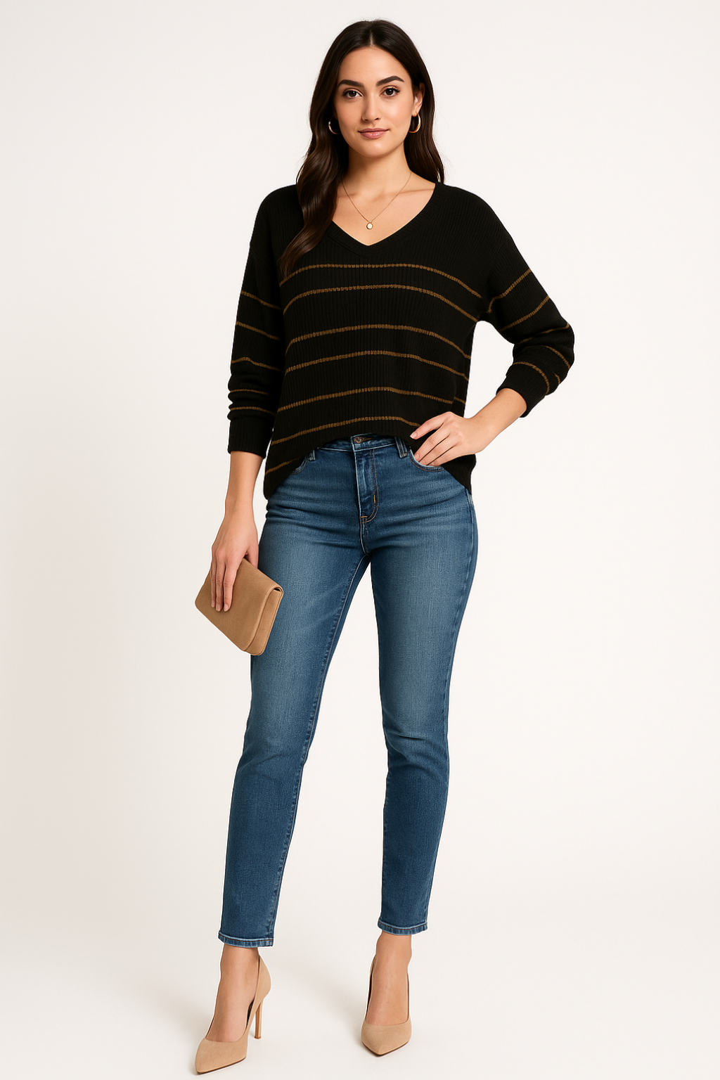 Women’s Striped Comfortable Sweater