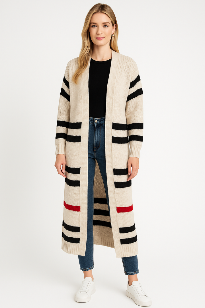Women’s Striped Knit Cardigan