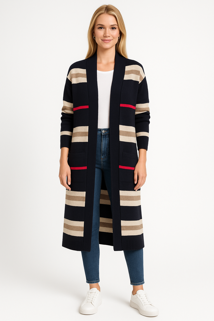 Women’s Striped Knit Cardigan