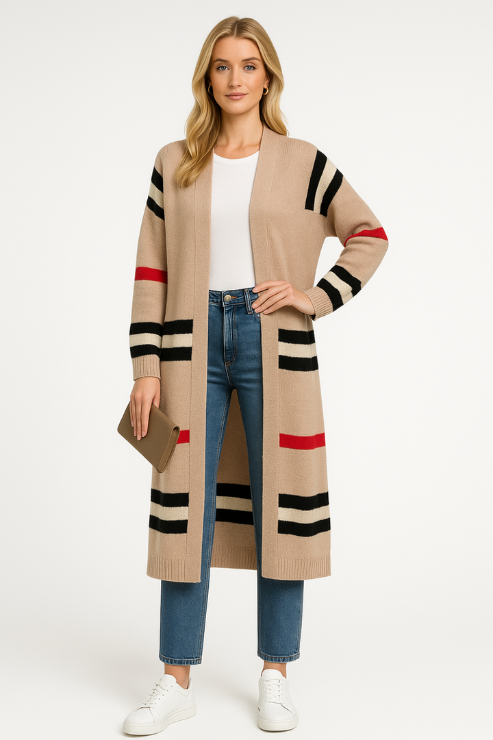 Women’s Striped Knit Cardigan