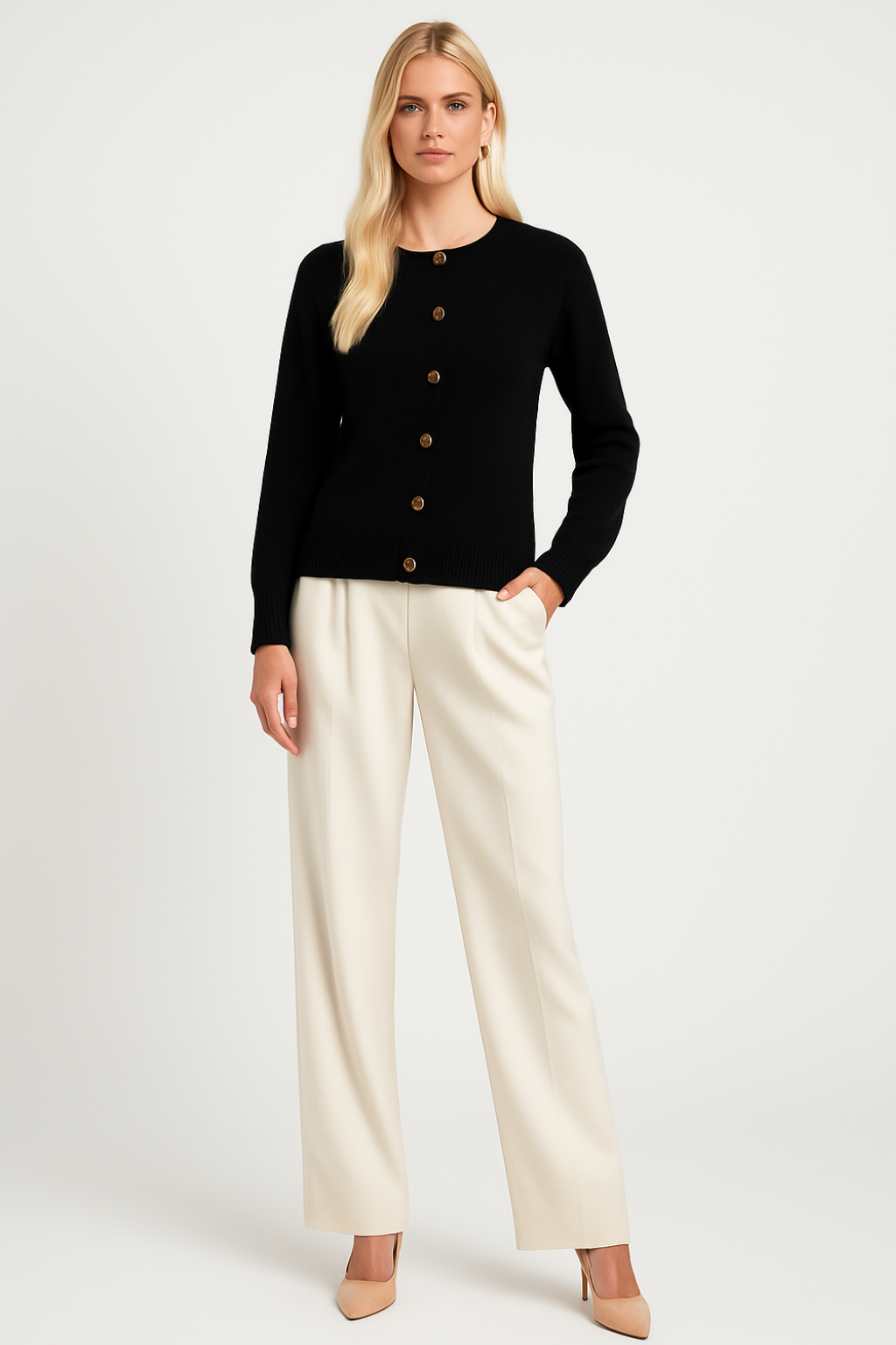 Women’s Sweater with Flared Sleeves