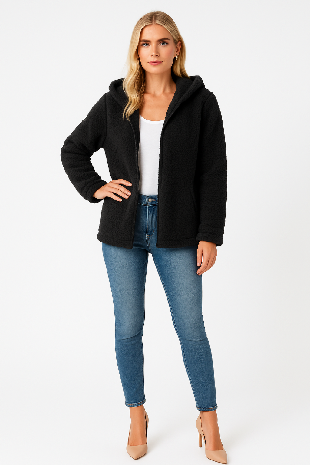 Women's Warm Casual Jacket with Hood