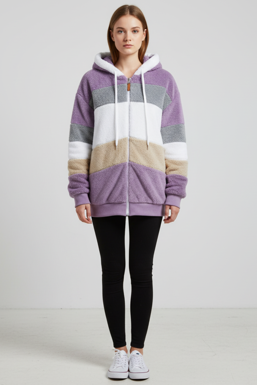 Women’s Warm Hooded Fleece Jacket