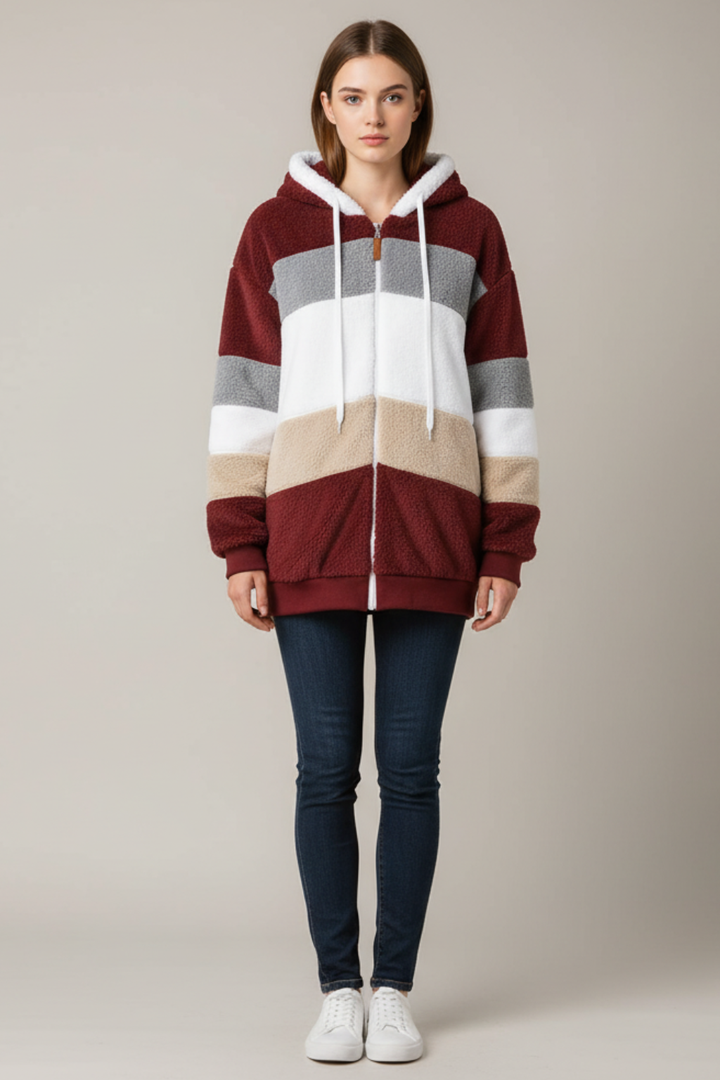 Women’s Warm Hooded Fleece Jacket