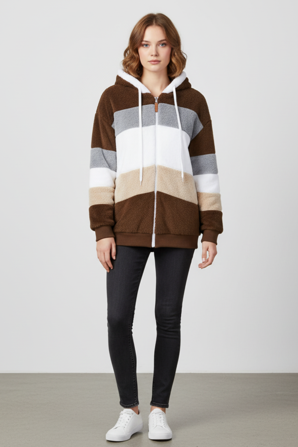 Women’s Warm Hooded Fleece Jacket