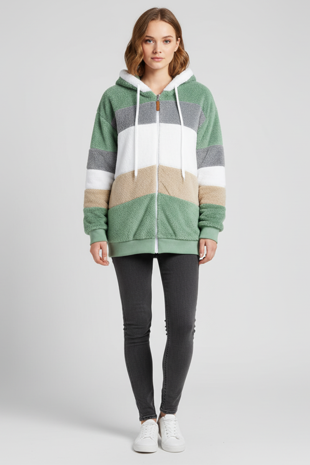 Women’s Warm Hooded Fleece Jacket